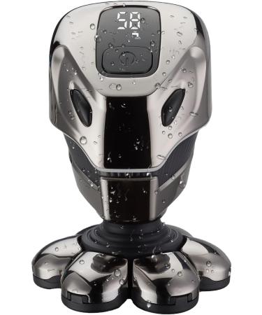 Eurobuy 5 in 1 Head Shaver Kit for Bald Men 7D Floating Electric Razor Cordless Hair Clippers Rechargeable Waterproof Bald Head Grooming Kit - Buy Online on GoSupps.com