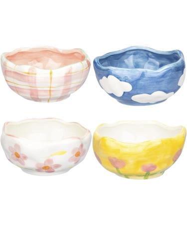 FURLOU Bowl Hand-Painted Flower Dessert Bowl Ceramic Salad Snack Bowl Breakfast Oatmeal Kitchen Cereal Rice Soup Bowls Bowls (Color : Yellow) - Buy Online on GoSupps.com