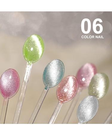  ZASCHMOY Cat Eye Gel Polish 7ml 6 Colors Soak Off Nail Polish Long Lasting 30 Days Odorless Organic Texture with Bleach Effect for Manicure and Nail Art - Buy Online on GoSupps.com