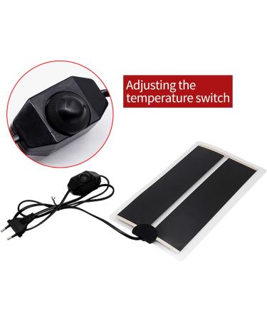 Reptile Heating Pad Tank Warmer with Temperature Control Power Adjustment Under Tank Terrarium Heater Heat Mat for Reptiles Turtle Tortoise Snakes Lizard (7W (15 * 28CM)) - Buy Online on GoSupps.com