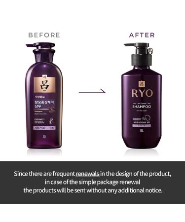 Ryo Hair Loss Care Shampoo 400ml - Excess Sebum & Itchy Scalp Treatment for Women & Men - Buy Online on GoSupps.com