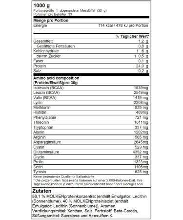 Buy GN Laboratories 100% Dairy Whey Protein Shake - Strawberry Crema 1000g | Best Protein Powder for Bodybuilding - International Shipping Available - Buy Online on GoSupps.com