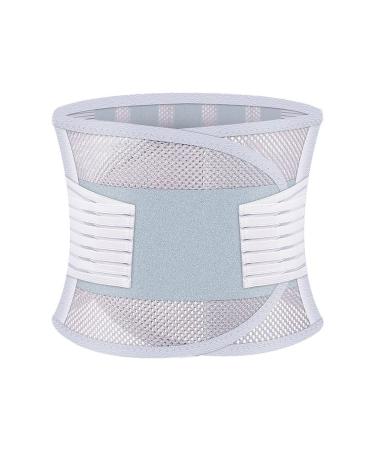 Wgust lumbar support belts breathable and adjustable support in the lower back pain double roller compression belts with removable upholstery (color: gray size: xxl/xx-large XXL/xx-largae gray