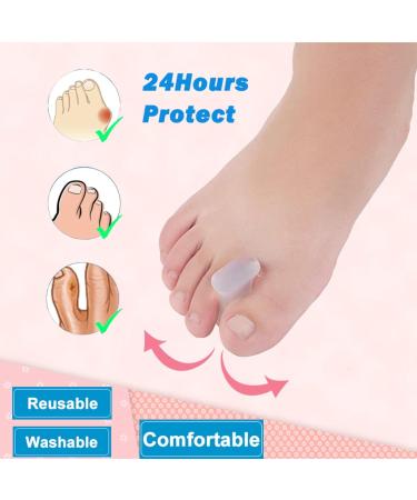Haosem Gel Toe Spreader & Straightener - Orthopedic Pain Relief for Overlapping & Bunion Toes (2-Pair) - Buy Online on GoSupps.com