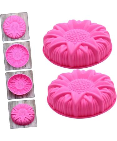 Zerodeko 2pcs Sunflower Mold Cake Pan Silicone Molds DIY Silicone Mold DIY Baking Mold Candy Accessories - Buy Online on GoSupps.com