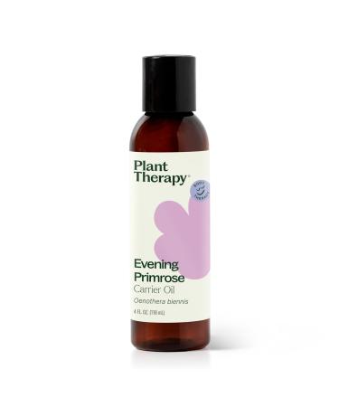 Plant Therapy Evening Primrose Carrier Oil 4 oz Base Oil for Aromatherapy Essential Oil or Massage use 4 Fl Oz (Pack of 1)
