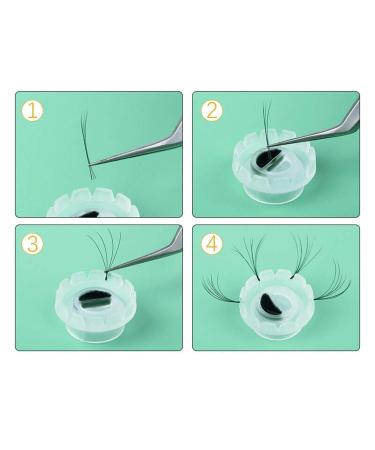 AUEAR 200 Pack Eyelash Extensions Volume Lashes Fan Quick Blossom Cups - Glue Holder & Lash Organizer Tools - Buy Online on GoSupps.com