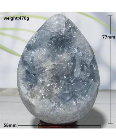 Specimen Natural Celestite Crystal Cluster Quaerz Sky Blue Specimen Egg Home Furnishing Decoration ERBDRGAZ - Buy Online on GoSupps.com