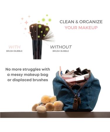 Makeup Brush Holder Travel Essentials Make Up Organizer Bag Case with Zipper Pouch for Travel Silicone Makeup Brush Makeup Brush Organizer Makeup Brush Holder Travel - Buy Online on GoSupps.com
