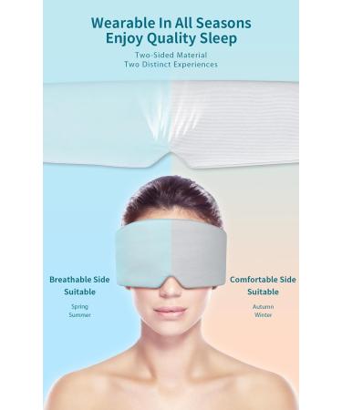 BLSSNZ Dual-Sided Light Blocking Eye Masks for Side Sleepers - Grey & Purple - Buy Online on GoSupps.com