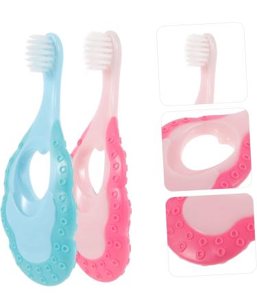Beavorty 8 STK Baby Toothbrushes for Children | Ergonomic Travel Toothbrush Set with Double Glasses Case for Girls | Essential Kids Oral Care Products - Buy Online on GoSupps.com