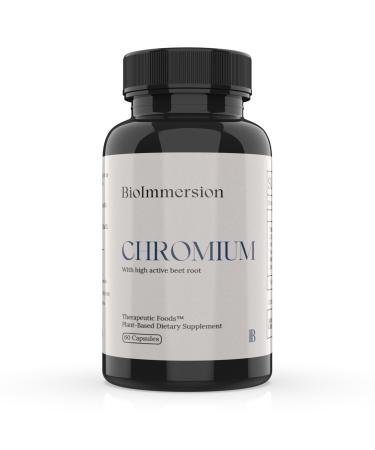 Chromium Bio-Organic with Beet - Supports Healthy Energy Production Metabolic Function & Healthy Circulation w Niacin Bound Chromium & High-Nitrate Organic Beet Root - Vegan Non GMO - 60 Capsules