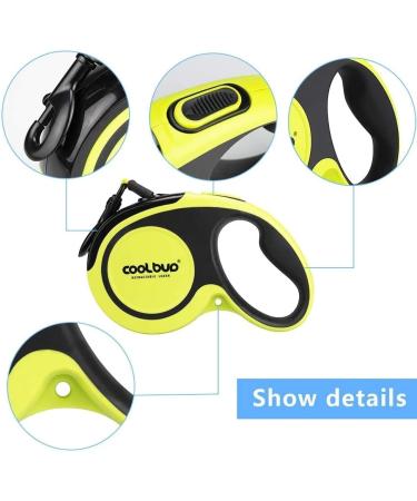 Pecco Retractable Dog Lead 5M Extendable Dog Lead Heavy Duty Leash for Medium& Large Dogs 16 feet Extensive Dog Leash with One Button Brake & Lock System Up to 50KG - Buy Online on GoSupps.com
