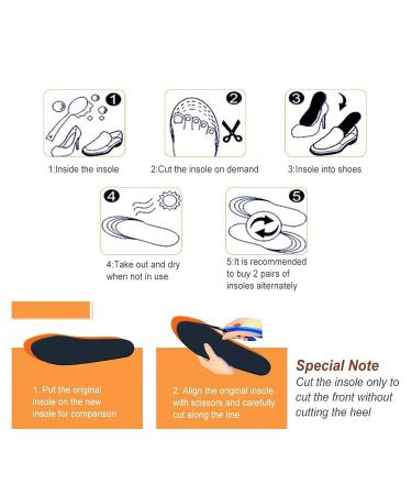 Heated Insole USB - Adjustable Carbon Fiber Insoles | 40-50 Temp | 3 Gears Heating | Cuttable | Men and Women (Size 43-44) - Buy Online on GoSupps.com
