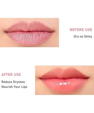 Moisturizing Lip Oil - Tinted Coral Orange Lip Care for Plumper Hydrated Lips | International Shipping Available - Buy Online on GoSupps.com