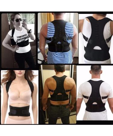 ZUIAI Posture Corrector Therapy Brace Adjustable Shoulder Back Support Belt Slouching(M) Medium B - Buy Online on GoSupps.com