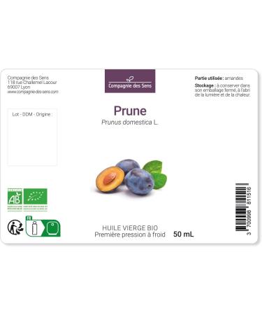 Gascony Plum - Organic Virgin Vegetable Oil - Glass Bottle - First Cold Pressed - 50ml - Buy Online on GoSupps.com