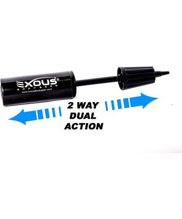 Exercise Ball Pump Inflator + Replacement Plugs | For Stability, Yoga, Pilates Balls | Includes Stopper Remover Tool - Buy Online on GoSupps.com