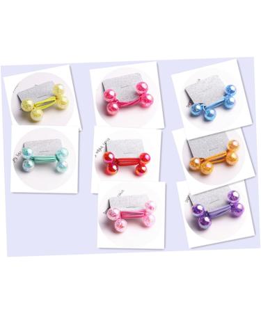 minkissy 3 Pairs Beaded Hair Ties Hair Accessory Acrylic Hair Circle Handmade Hair Barrette Blue Beads Hair Volume Clip Bead Hair Ties Hair Bobbles with Balls Pony Tail Bands Cartoon Holder - Buy Online on GoSupps.com