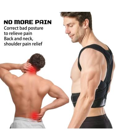 Back Brace Posture Corrector for Men & Women - Adjustable Lumbar Support for Pain Relief - XL Size (37-42 In - Buy Online on GoSupps.com