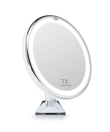Fancii LED Lighted Large Vanity Makeup Mirror with 10x Magnifying Mirror