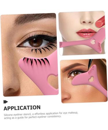 POPETPOP Eyeliner Eyelash Stencils Silicone Makeup Tools for Eyeshadow and Liner - Buy Online on GoSupps.com