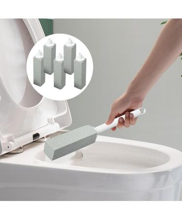 Pumice Toilet Stone | Brush Wand for Bathroom - Powerfully Away Stain and Limescale Hard Water Ring and Calcium Buildup Remover with Extra Long for Cleaning Toilet - Buy Online on GoSupps.com