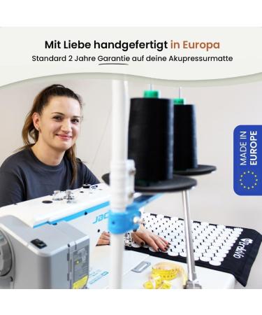 BRELLAVIO Acupressure Massage Mat with Pillow - Acupuncture Relaxation for Back Neck Shoulder & Foot - Gray Tension Relief Sting Mat - Buy Online on GoSupps.com