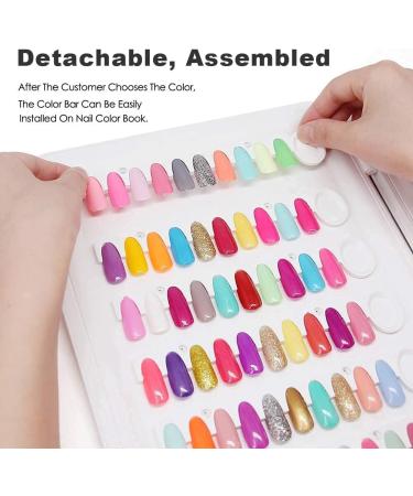Nail Display Book C8 - 120 Color Swatch Board for Gel Polish Samples - Nail Technician Must-Have - Buy Online on GoSupps.com