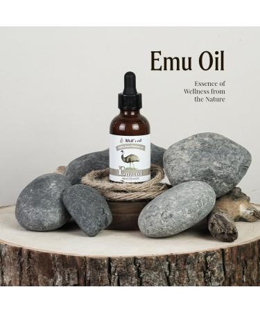 100% Pure Emu Oil - Moisturizing Conditioning & Nourishing for Skin & Hair Care | All-Natural Fatty Acids | Well's Oil (2 Fl Oz / 60 ml - Buy Online on GoSupps.com