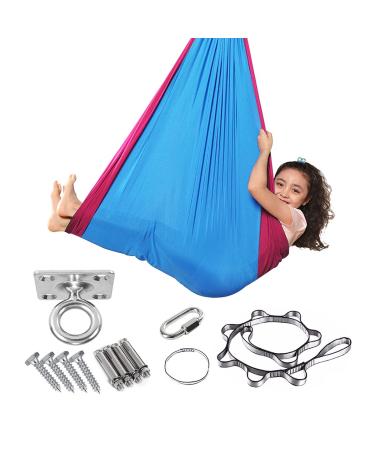 SSIMOO Sensory Socks for Children with Autism and Processing Disorders (Color : Blue/wine red) One Size Blue/Wine Red
