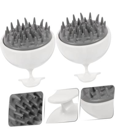 Frcolor 10 StK Shampoo Massage Brush - Professional Silicone Scalp Massager for Daily Head Care - Buy Online on GoSupps.com