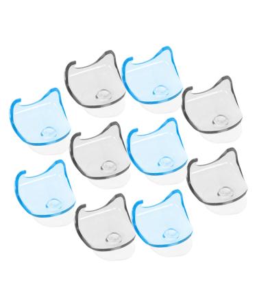 Beaupretty 10st hanging shells for razor razor hangers razor residents for the shower razor holder for men shaving rapids shaving hooks Exhibition stand Saugnapf plastic