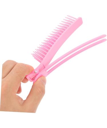 FRCOLOR Hair Salon Clip Salon Clips Nonslip Hair Clips Hair Styling Tools Haircut Clips Styling Hair Clips Hairdressing Hairpin Parting Comb Clips Grip Clips for Hair Sectioning Bill Clips 14.20X3.00X2.30CM Pink - Buy Online on GoSupps.com