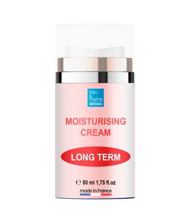 Bleu & Marine Bretania Moisturizing Cream | Galacto-manno-oligosaccharides | Long-Lasting Hydration | Skin Softness | Anti-Aging | Caesalpinia Spinosa | Paraben Free