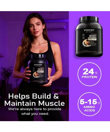 VYHTHY Blueberry Pancakes Flavored Whey Protein Powder 24g Protein per Serving Fast-Absorbing Concentrated whey Protein Low Sugar Gluten-Free Natural Flavor 2 lbs/32 oz. - Buy Online on GoSupps.com