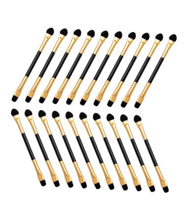 Beavorty 20pcs Double Ended Eyeshadow Brush Makeup Eyeshadow Brush Makeup Brush Makeup Eye Brush Eye Shadow Brush for Makeup Eyeshadow Brush for Women Eye Brush for Eyeshadow Eye Makeup 12.50X0.50X0.50CM Golden