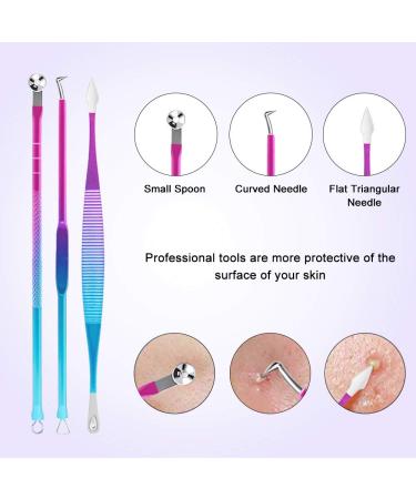 Professional Blackhead Remover Tool Kit - 10 Pcs Pimple Popper Set for Acne Treatment - Removes Pimples, Blackheads, Blemishes, and Zits - Ideal for Forehead and Nose (Colorful) - Buy Online on GoSupps.com