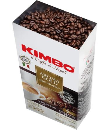 Caf en grains Kimbo Gold 100% Arabica torr faction fonc e excellent pour les latt s ou les cappuccinos sachet de 1 kg 1 kg (Lot de 1) - Buy Online on GoSupps.com
