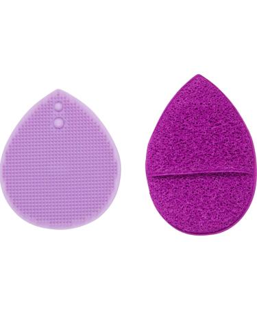 Cala Purple facial exfoliator duo