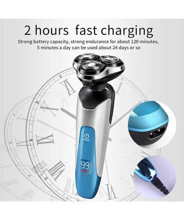 GeRRiT 4-in-1 Electric Shaver for Men - Rechargeable Waterproof Rotary Shaving Razors - Ideal Gift for Husband Father & Son - Buy Online on GoSupps.com
