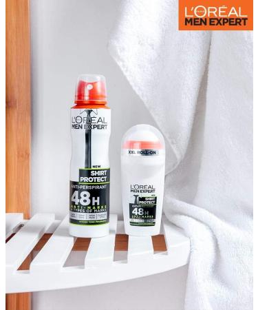 L'Oreal Men Expert Shirt Protect 48H Anti-Perspirant Deodorant 50ml - Long-Lasting Protection for Men - Buy Online on GoSupps.com