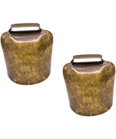 HEALLILY 2Pcs Cow Horse Sheep Grazing Copper Bells Cattle Farm Animal Copper Loud Bronze Bells Animal Anti-Lost Accessories Bell Cattle Farm Animal Loud Bronze Bell L 6.3*4.8*3cm - Buy Online on GoSupps.com