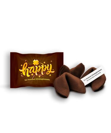 Happy Chocolate Lucky Cookies - Vegan Party Box | 50 Delicious 6g Chocolate Cookies - Buy Online on GoSupps.com
