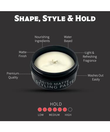 Matte Hair Paste for Men | Long Lasting Medium Hold Texturizer (2oz) - Perfect for All Hair Types - Buy Online on GoSupps.com