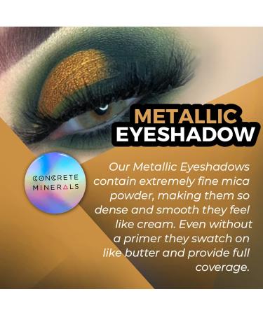 Concrete Minerals Metallic Eyeshadow - Silky Smooth, Highly Pigmented & Long-Lasting | 100% Vegan & Cruelty-Free | Handmade in USA | 8g Loose Mineral Powder (Jinxed) - Buy Online on GoSupps.com