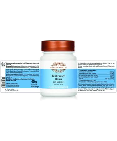 Bloating Relief Capsules | Caraway Artichokes & Fennel | 100% Vegan | B rbel Drexel | Good Digestion & Anti-Flatulence (90 pcs) - Buy Online on GoSupps.com