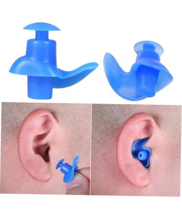 Unomor 5 Pairs Swimming & Diving Silicone Earplugs Set - Blue Pool Accessories with Nose Clip, Mute Sleeping Earbuds - Buy Online on GoSupps.com