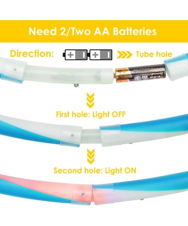 FIKWO LED Hoop - 24in Light Up Hoop for Kids & Adults | Auto Color Changing Fitness Equipment - Buy Online on GoSupps.com