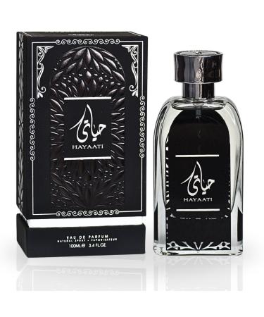 Hayaati For Men EDP Spray 100ML (3.4 OZ) By Ard Al Zaafaran | Long Lasting Refreshingly Spicy & Woody Aroma. 3.4 Fl Oz (Pack of 1) Hayaati For Men EDP Spray